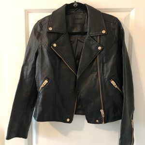 BlankNYC Black faux leather Moto jacket
